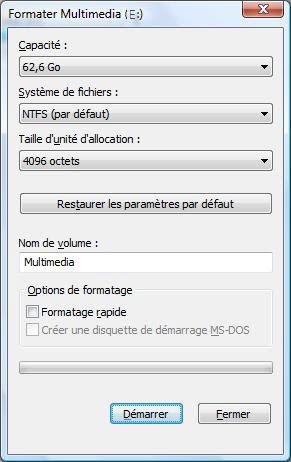 Formater Disque Dur Vista Fat32