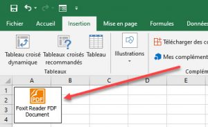 Comment insérer un fichier PDF dans une feuille de calcul Excel