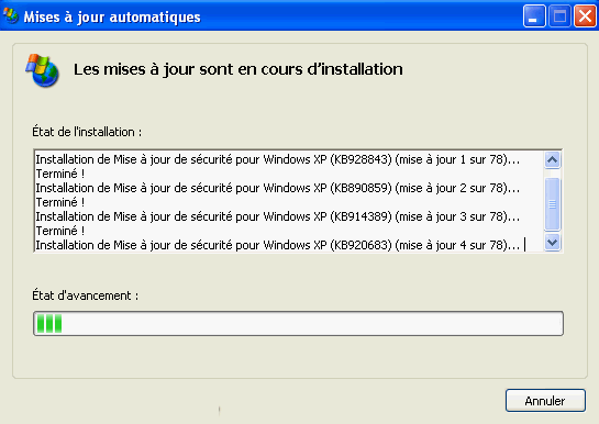 mise a jour windows 