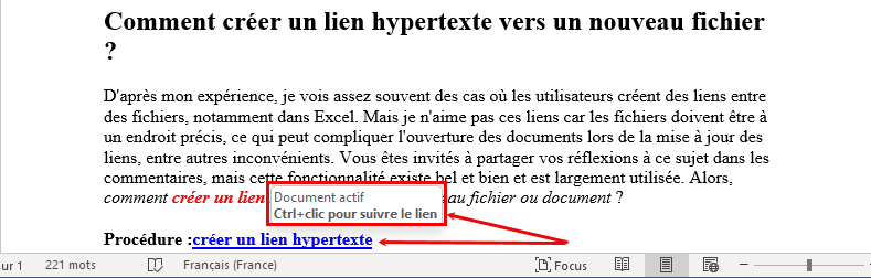 Qu'est-ce qu'un lien hypertexte