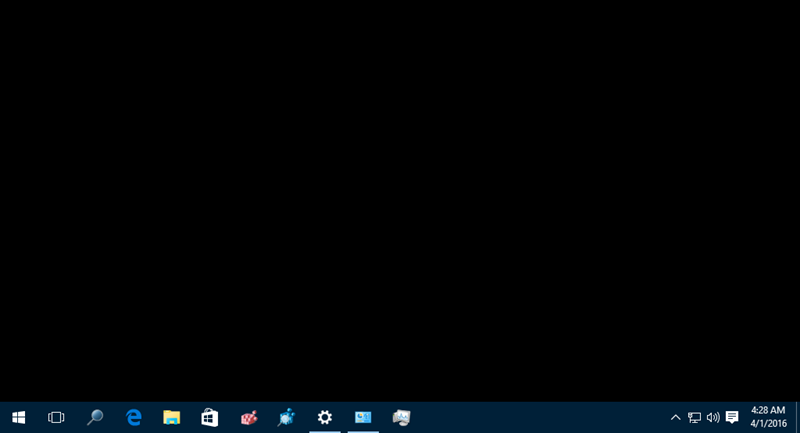 bureau de Windows 10 devient noir