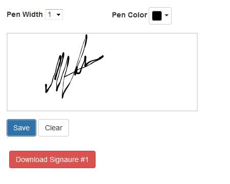 Enregistrer votre signature