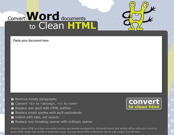 Convertir Word en HTML