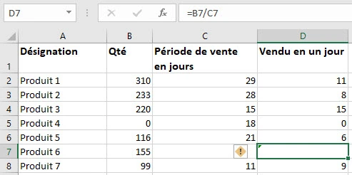 masquer les erreurs dans Excel