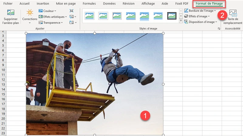 Outils de Formatage de l'Image Excel
