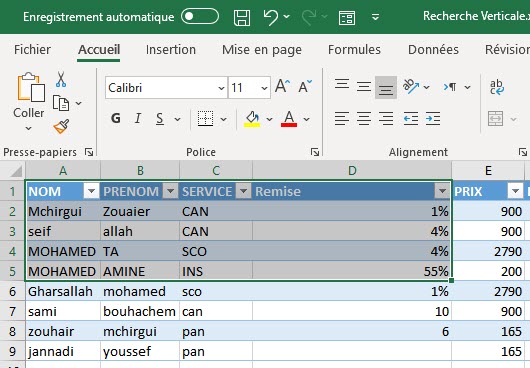 sélectionnez la zone du document à imprimer