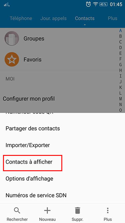 contacts android