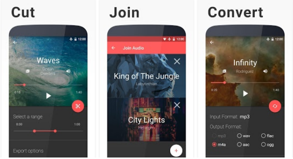 Timbre: Application pour éditer l'audio et la vidéo sur Android