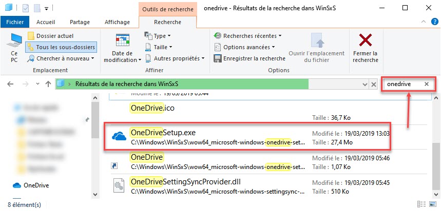 OneDriveSetup windows 10
