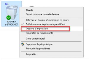 L'imprimante n'imprime pas en couleur sous Windows 10