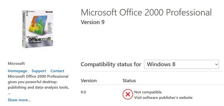 Installer Office 2000, Office 2003 sur Windows 10 
