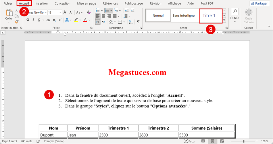 Utiliser le volet de navigation pour changer l'ordre de pages Word