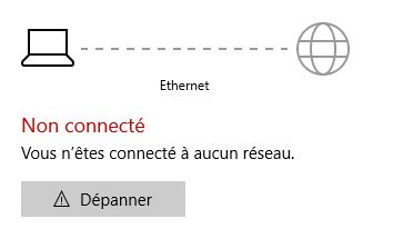 Vérifier la connexion de l'ordinateur au routeur