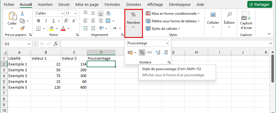 Format Nombre Excel