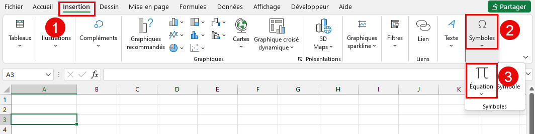 Insertion de formules mathématiques