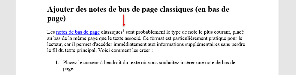 chiffre correspondant au numéro de la note