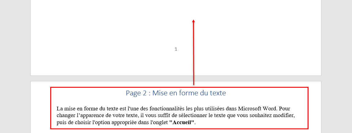 réorganiser pages word